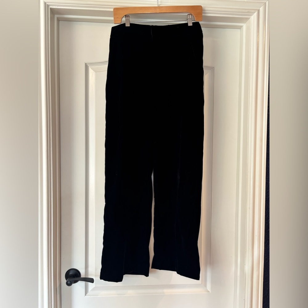 GAP Black Velvet Trousers NWT